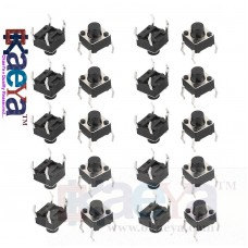 OkaeYa 25 Pcs Push Button Switch (Dip)